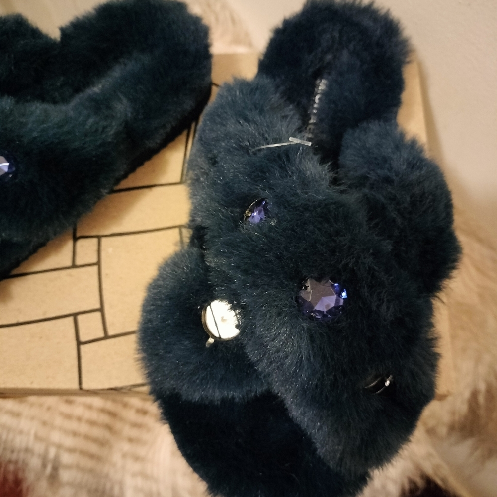 Bling- Michael Kors Blue Slippers